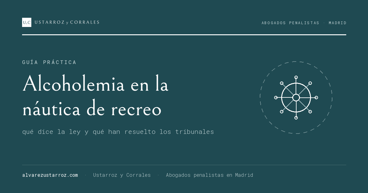 Alcoholemia en la náutica de recreo en España: multas y delito